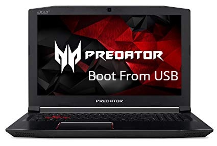 Acer Predator Helios 300 boot from usb