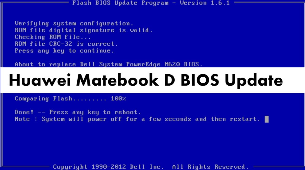 Huawei MateBook D Bios update