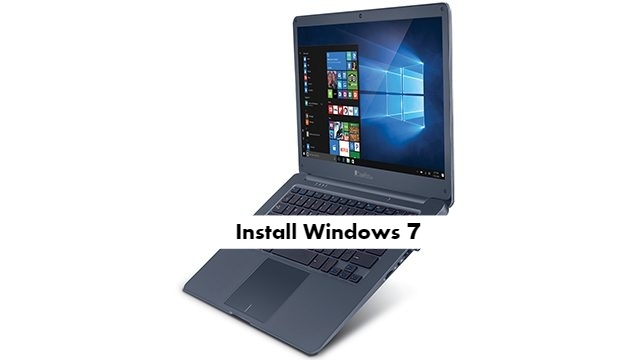 Install Windows 7 on iBall CompBook Netizen