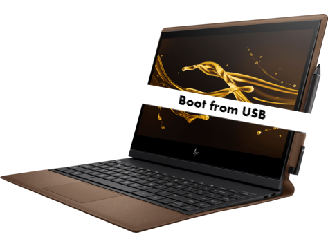 HP Spectre Folio Boot from USB