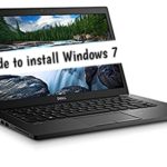 How to install Windows 7 on Dell Latitude 7480 from USB