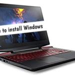 How to install Windows 7 on Lenovo Legion Y720 from USB