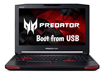 Acer Predator 15 Boot from usb