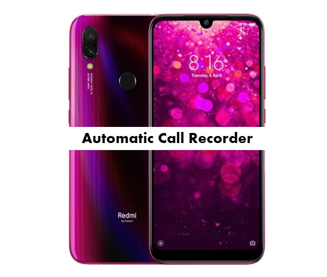 Call Recorder for redmi Y3