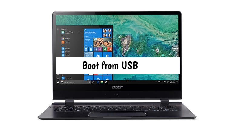 Acer Swift 7 Boot from USB