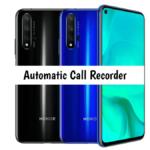 Honor 20 Call Recorder for recording calls automatically