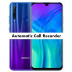 Honor 20i Call Recorder for recording calls automatically
