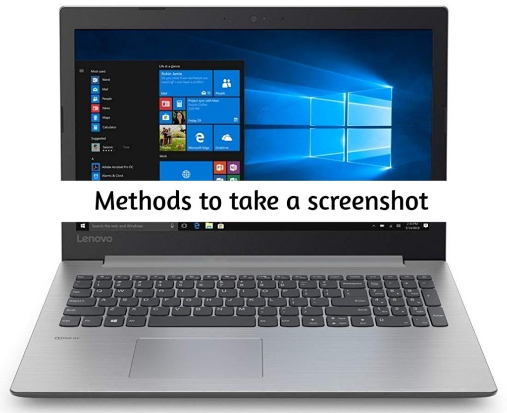 How to take a screenshot on Lenovo Ideapad 330