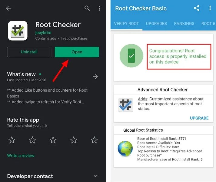Check Root on Android Smartphone